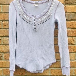 Free People Scoop Neck Blouse